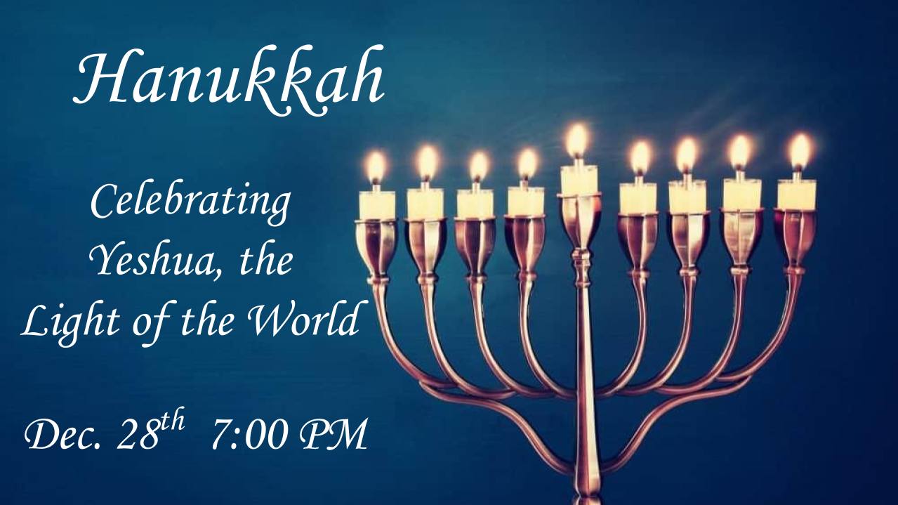 Announcements - 2024-12-28 Hanukkah Celebration at 7:00 PM